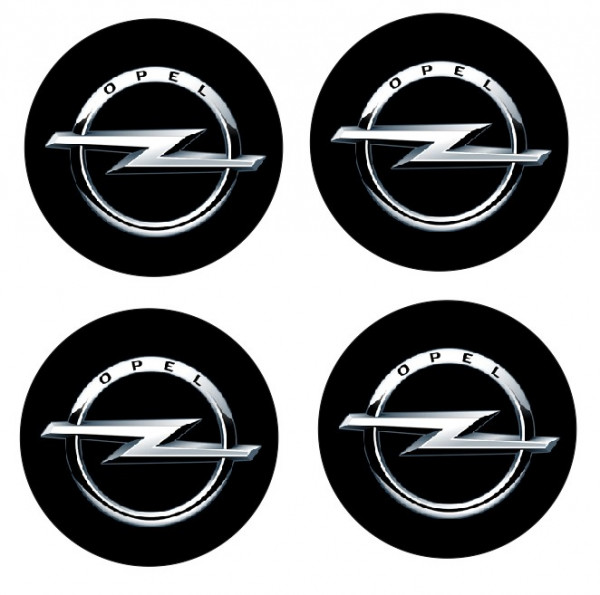 4 Autocolantes Para Centros de Jantes com Opel