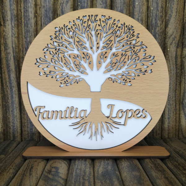 Árvore da vida com nome de família