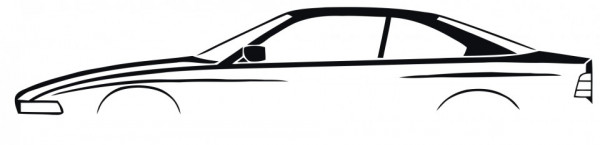 Autocolante com BMW E31 serie 8