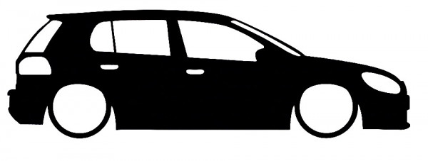Autocolante com VW Golf 6