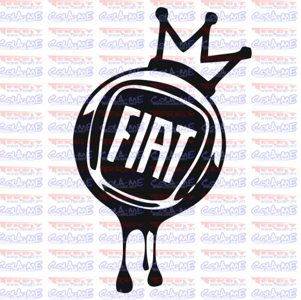 Autocolante - Coroa Fiat