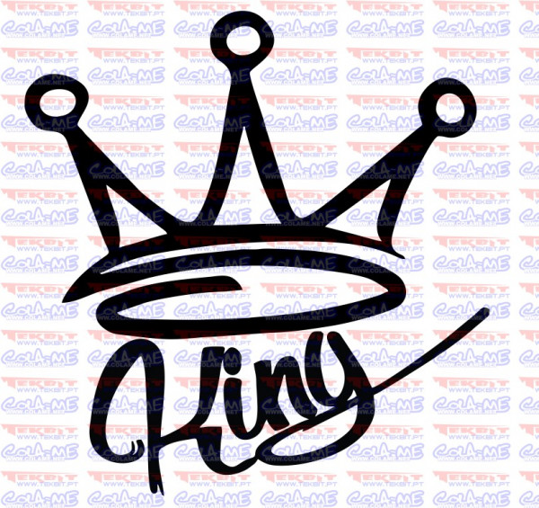 Autocolante - Coroa King