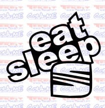 Autocolante - Eat Sleep Seat