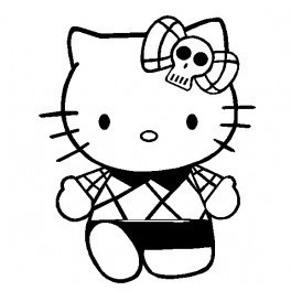 Autocolante - Hello Kitty Punk