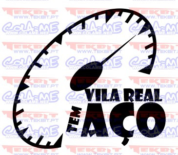 Autocolante - Vila Real tem aço