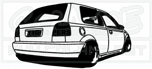 Autocolante - VW Golf Mk3 - Lateral