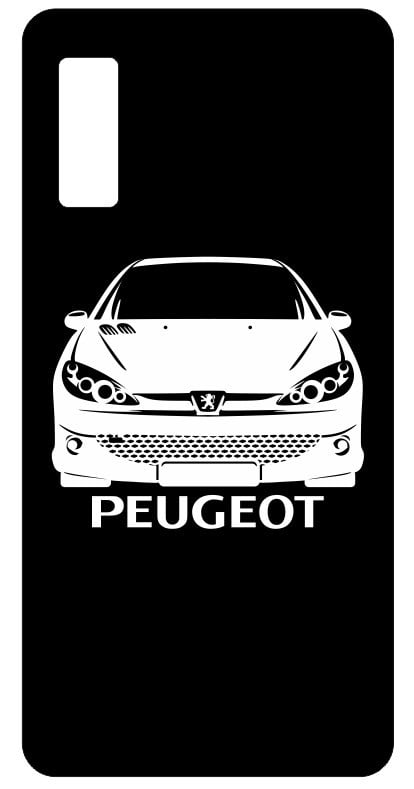 Capa de telemóvel com Peugeot 206 frente