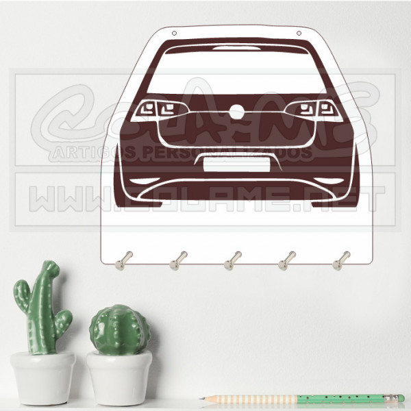 Chaveiro em MDF - VW Golf Mk7