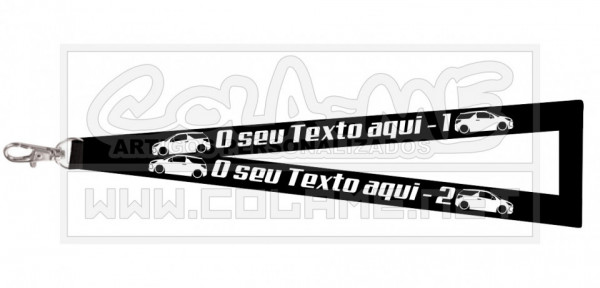 Fita Porta Chaves - Citroen Ds3 - Lateral
