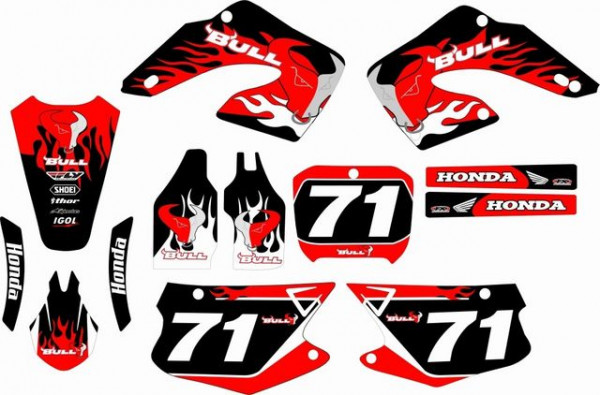 Kit Autocolantes Para Honda CR 125 / 250 00-01