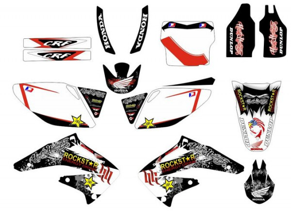 Kit Autocolantes Para  HONDA CRF 450  02 04
