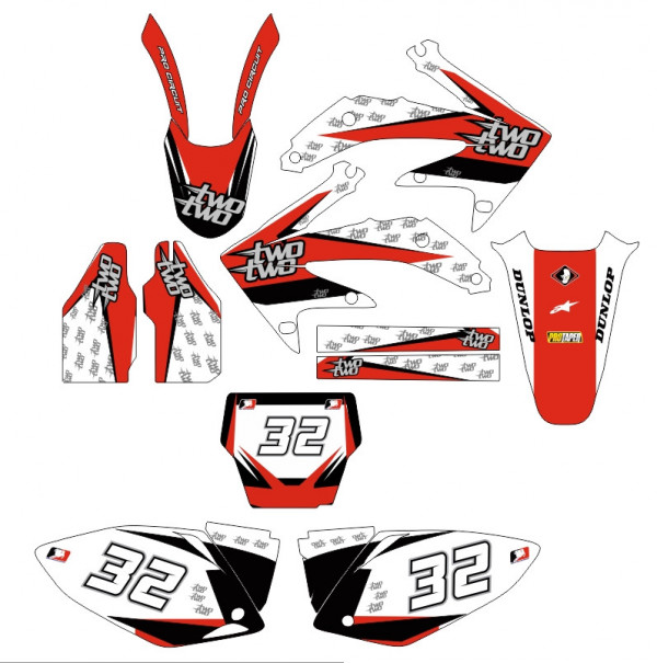 Kit Autocolantes Para Honda crf 450 05-08