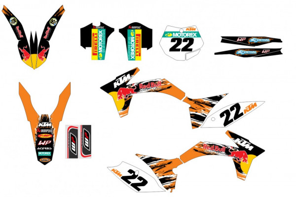 Kit Autocolantes Para KTM SX / MX 11-12