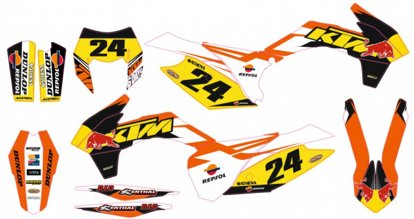 Kit Autocolantes Para Moto - KTM EXC / XC / XCF 14-16