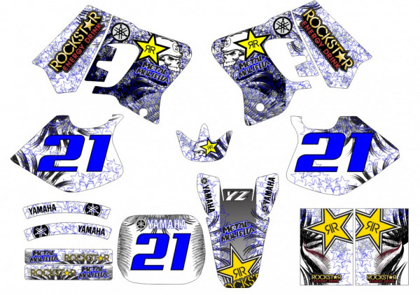 Kit Autocolantes Para YAMAHA YF 125/250 93-95