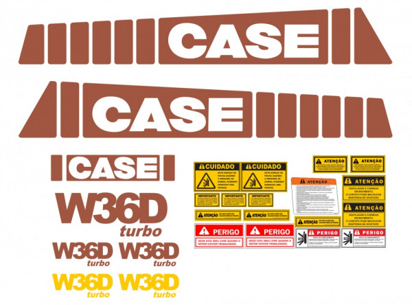 Kit de Autocolantes para CASE W36D