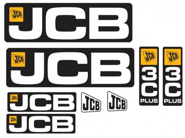 Kit de Autocolantes para JCB 3C Plus