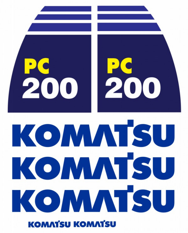 Kit de Autocolantes para KOMATSU PC200