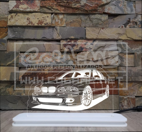 Moldura / Candeeiro com luz de presença - BM E46