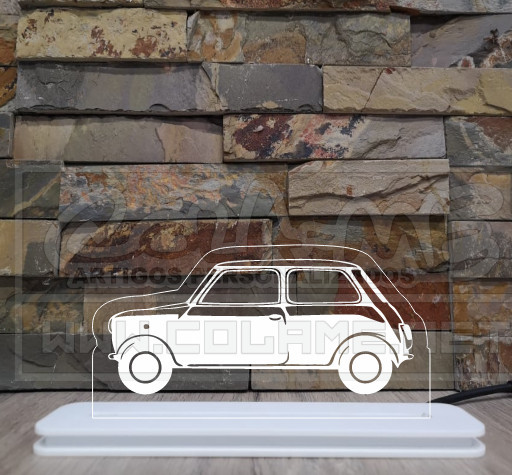 Moldura / Candeeiro com luz de presença - Mini Clubman 1975