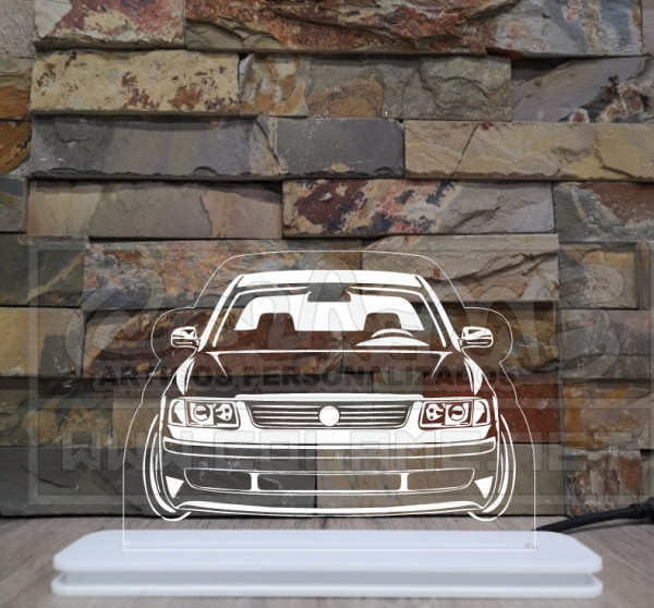 Moldura / Candeeiro com luz de presença - VW Passat 3B
