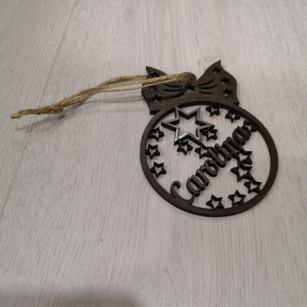 Ornamento / "bola" para árvore de Natal- Nome Personalizado