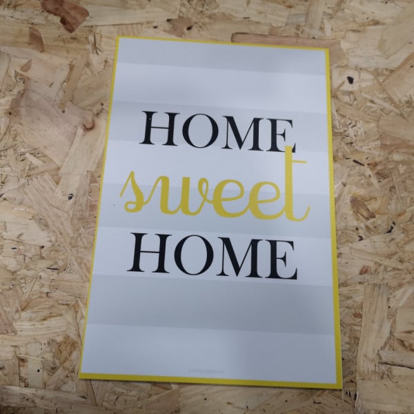 Placa Decorativa em PVC - Home sweet Home