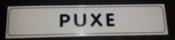 Placa PVC - Puxe