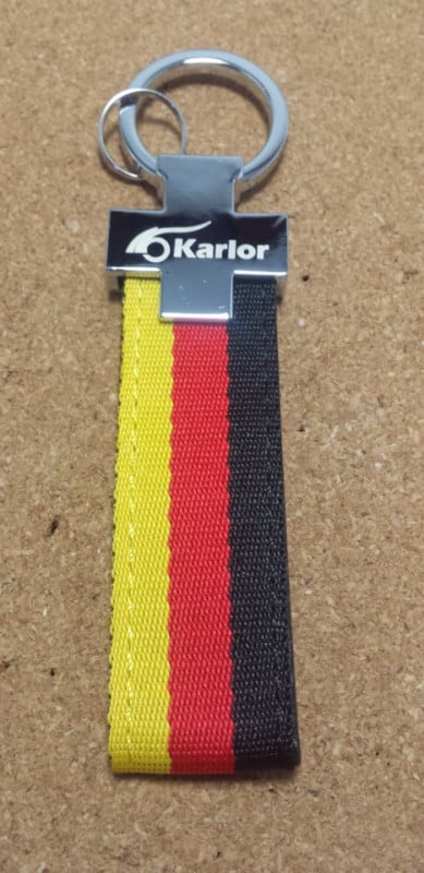 Porta Chaves com as cores a bandeira Alemanha