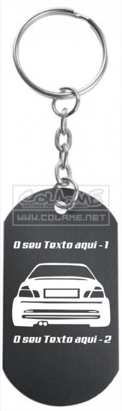 Porta Chaves em alumínio - BM E46 (Traseira)