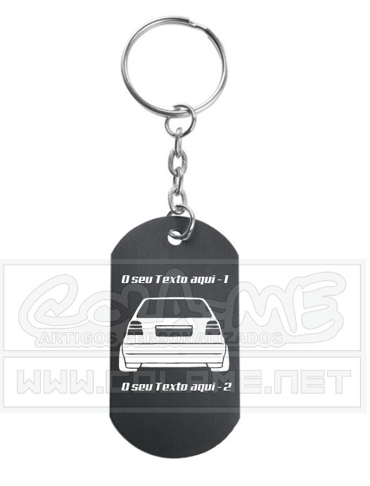 Porta Chaves em alumínio - VW Golf Mk3 - Traseira