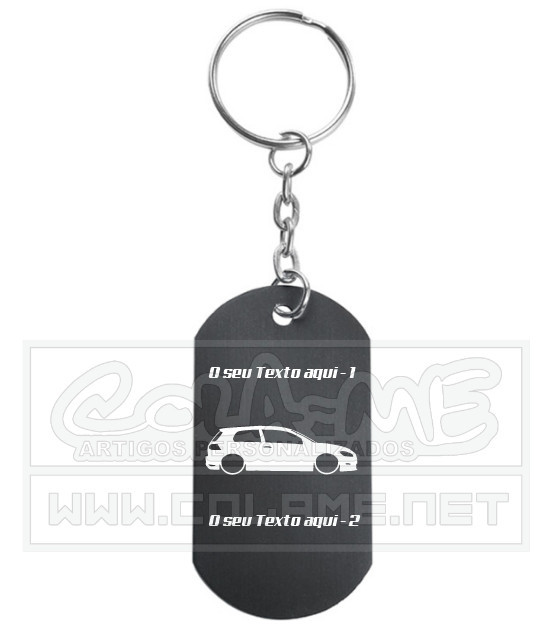 Porta Chaves em alumínio - VW Mk6