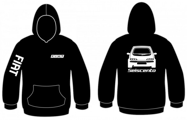 Sweatshirt com capuz para Fiat Seiscento