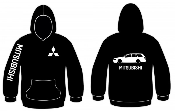 Sweatshirt com capuz para Mitsubishi Galant