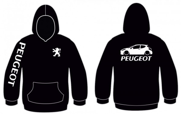 Sweatshirt com capuz para Peugeot 207