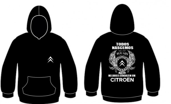 Sweatshirt com capuz Todos Nascemos (Citroen)