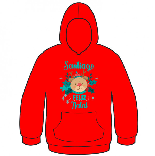 Sweatshirt Natal com Nome