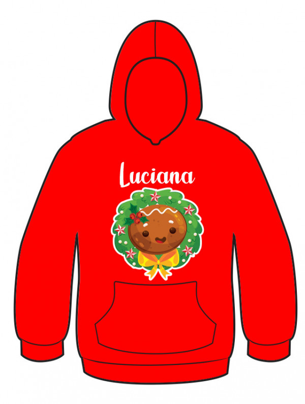 Sweatshirt Natal com Nome