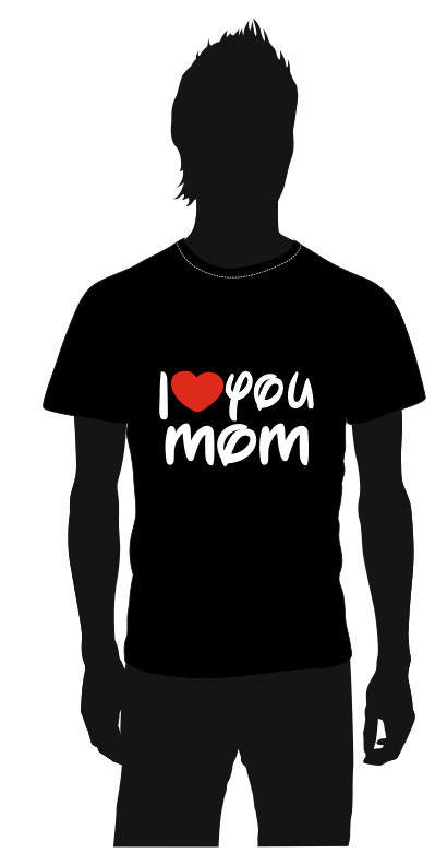T-shirt com I love you mom