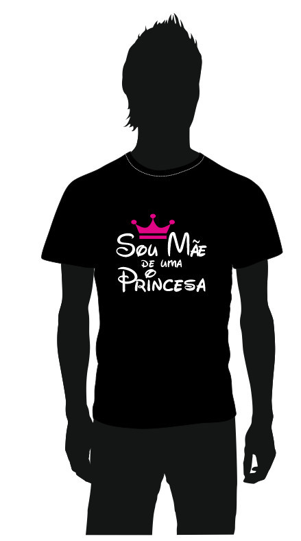 T-shirt com Sou Mãe de uma Princesa