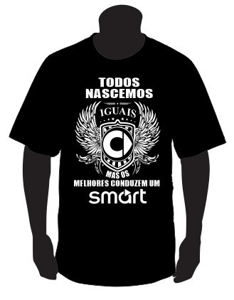 T-shirt com Todos Nascemos Iguais (Smart)