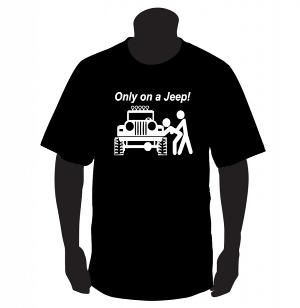T-shirt para ONLY ON A JEEP