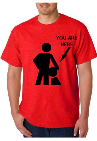 T-shirt - YOU ARE HERE
