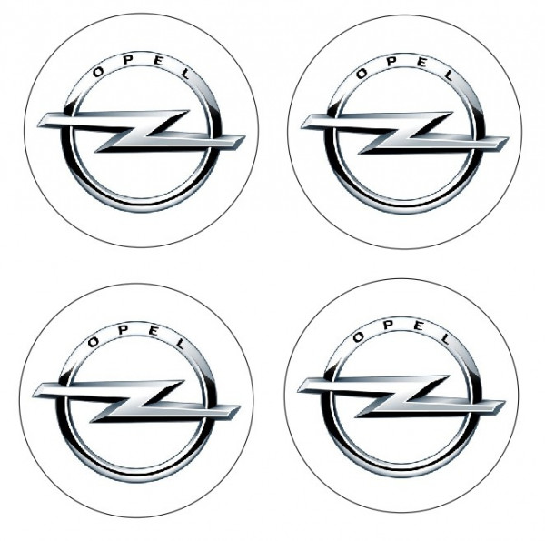 4 Autocolantes Para Centros de Jantes com Opel