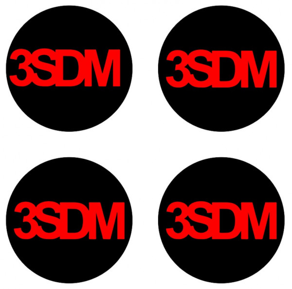 4 Autocolantes Para Centros de Jantes para 3SDM