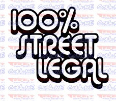 Autocolante - 100% STREET LEGAL