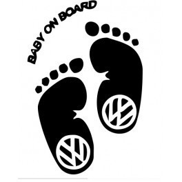 Autocolante - Baby On Board wolkswagen