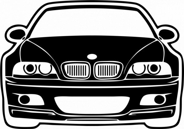 Autocolante - BM E46 Frente