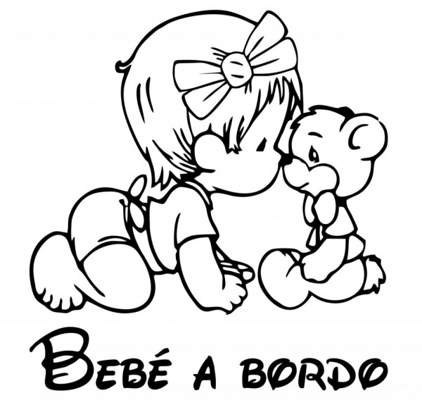 Autocolante com  Bebé a Bordo