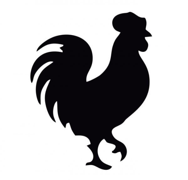 Autocolante Com Galo